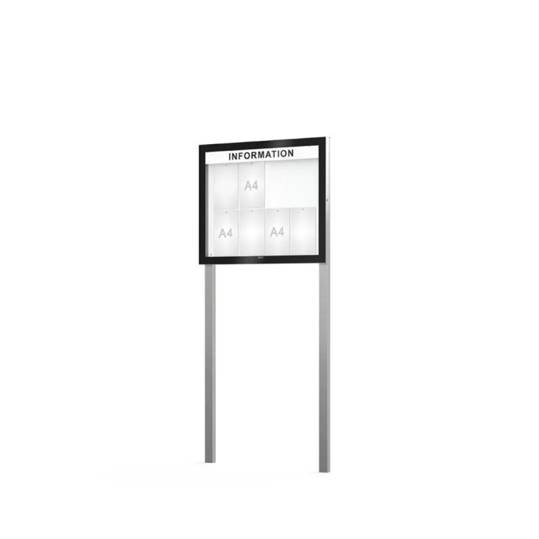 Vitrine d'affichage Edge sur poteaux - France Collectivités