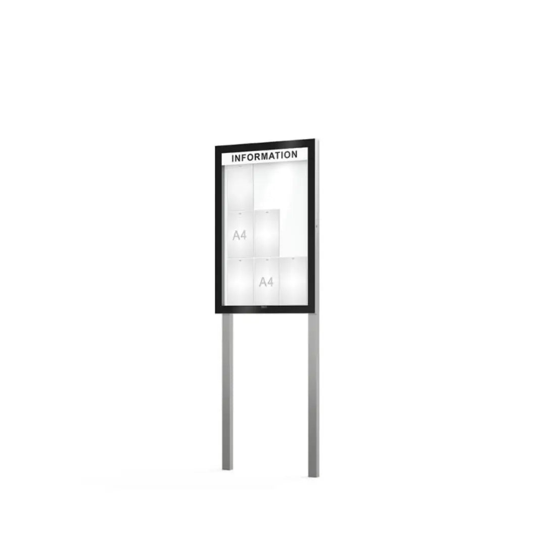 Vitrine d'affichage Edge sur poteaux - France Collectivités