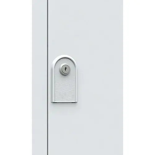 Autre vue d'un vestiaire industrie propre 1 colonne, gamme vestiaires d'atelier gris RAL 7035