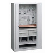 Armoire universelle à panneau perforé, gris clair RAL 7035