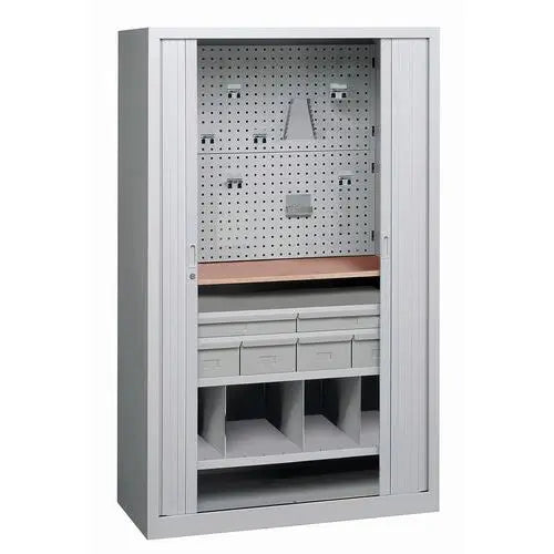 Armoire universelle à panneau perforé, gris clair RAL 7035
