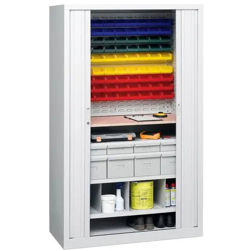 Habillage à bacs de l'armoire universelle d'atelier, détail