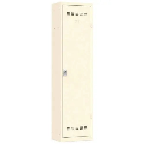 Armoire vestiaire étroite 500 x 350 mm, coloris tout beige RAL 1015, version à cadenas