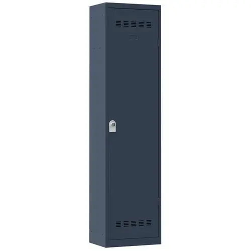 Vestiaire de couloir 1 porte, coloris anthracite RAL 7016, version à cadenas