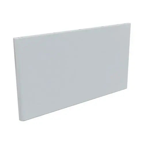 Panneau de façade de bureau 80 cm coloris aluminium RAL 9006, masque les câbles