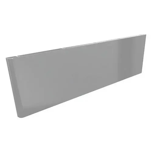 Voile de fond métal 140 cm hauteur 24 cm, finition aluminium RAL 9006