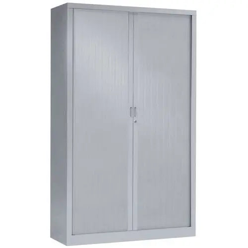 Armoire métallique de bureau H 198 x L 120 en finition gris clair RAL 7035