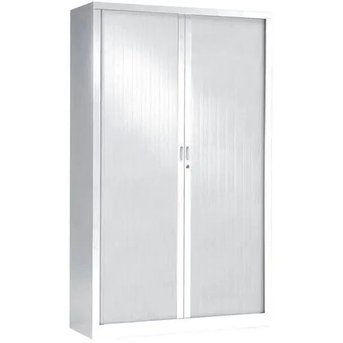 Armoire métallique haute L 100 cm en finition blanc RAL 9010