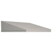 Coiffe inclinée 300 mm gris clair pour vestiaire 1 colonne, toit en pente anti-poussière
