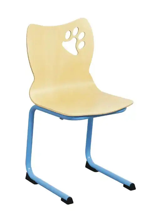 Chaise luge maternelle décor Patte d'ours, empilable