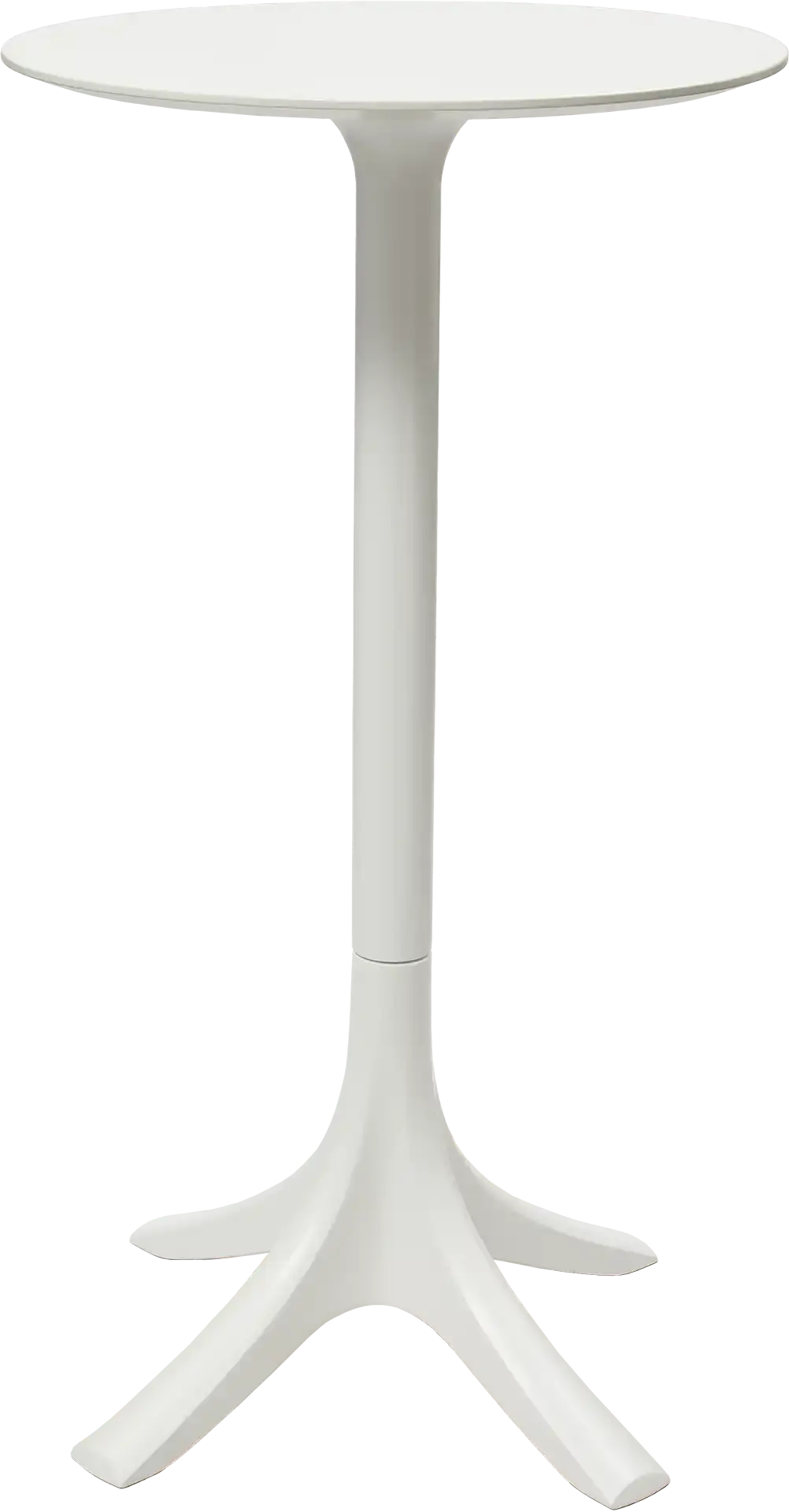Mange-debout Beez rond blanc en polypropylène anti-UV