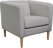 Fauteuil Kanap 1 place en tissu non feu gris