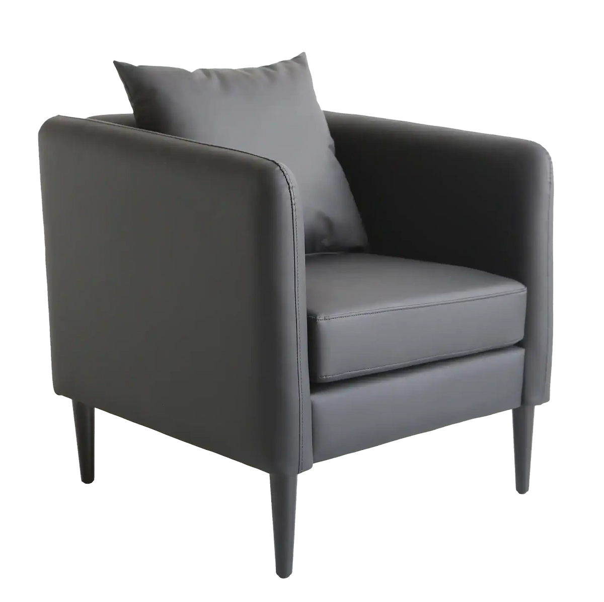 Fauteuil Kanap Chic 1 place polyuréthane noir