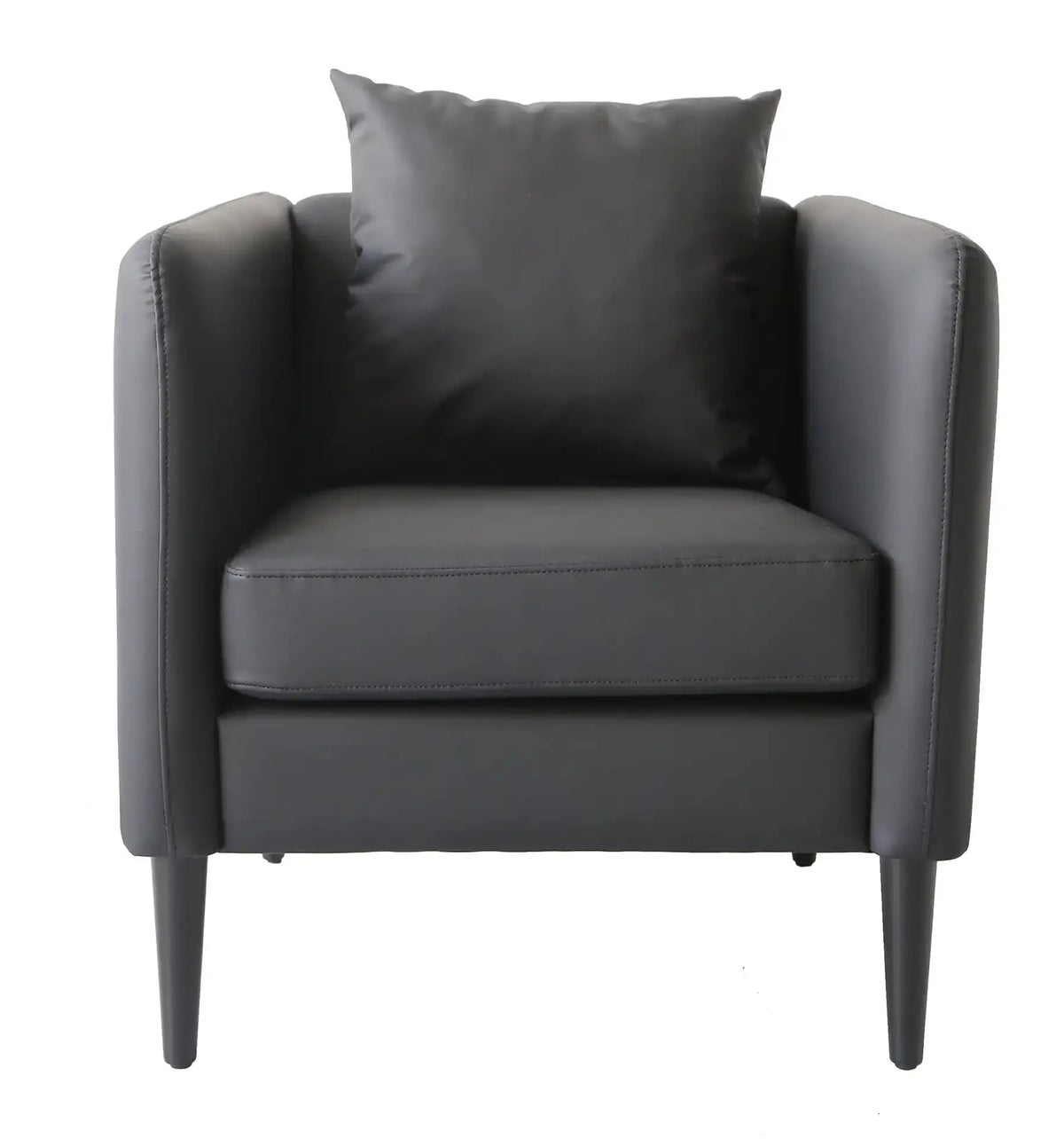 Fauteuil Kanap Chic noir, détail du revêtement