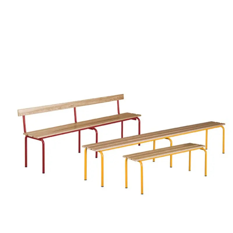 Banc acier bois cyrano 120 cm - France Collectivités