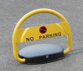 Barrière de parking automatique avec télécommande et rabattement à distance sécuriséArceau de stationnement automatique avec alarme anti-forçage et batterie rechargeable