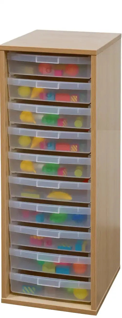 Meuble à bacs 1 colonne hauteur 102 cm pour école maternelle