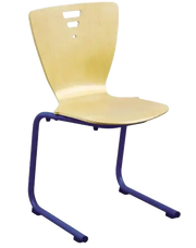 Chaise scolaire luge en aluminium taille élémentaire, coque classique en hêtre 10 mm – SDM Mobilier