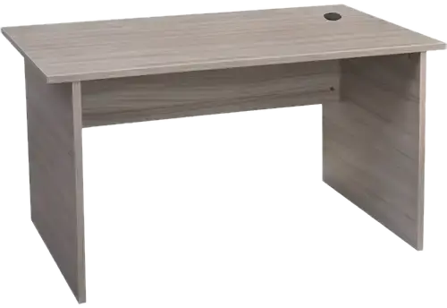 Bureau droit Enzo 140 x 80 cm avec passe-fils, chants ABS