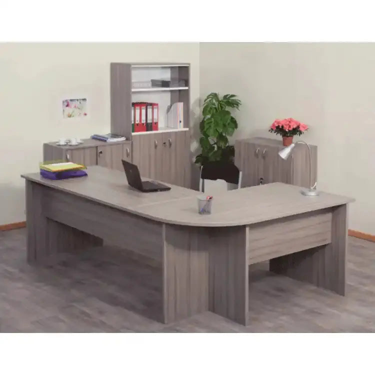 Bureau d'angle Enzo avec retour, 220 x 160 cm ou 240 x 160 cm