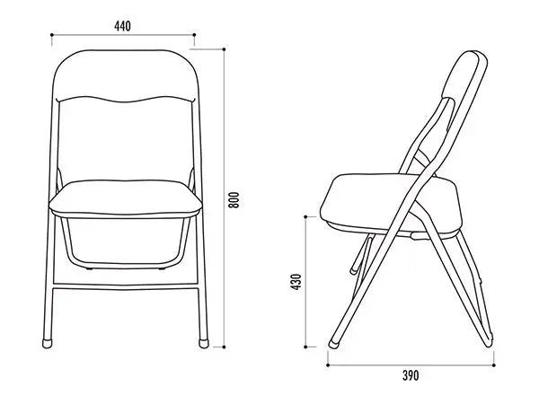 Chaise pliante Bounty - France Collectivités