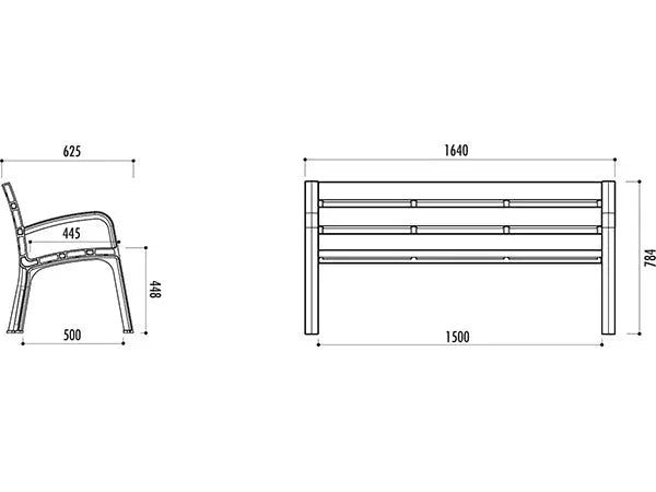 Banc modo plastique éco