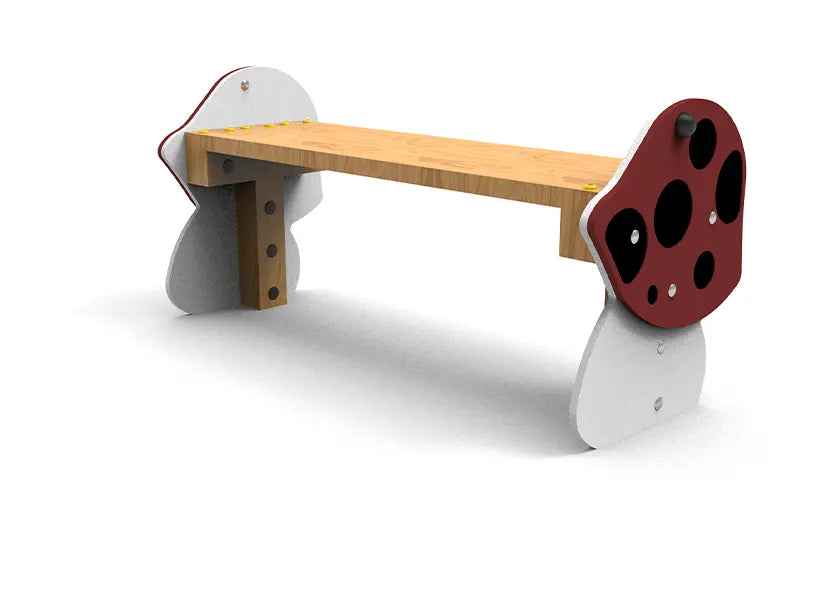 Assise du banc enfant Champignon