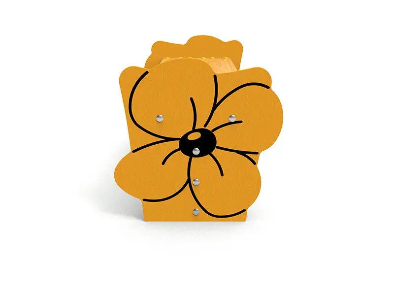 Banc ludique en forme de fleur pour enfants
