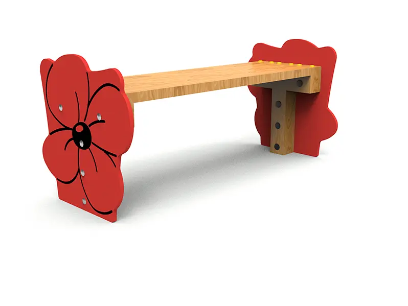 Banc enfant Fleur pour crèche et école maternelle