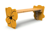 Banc enfant Fleur pour aire de jeux