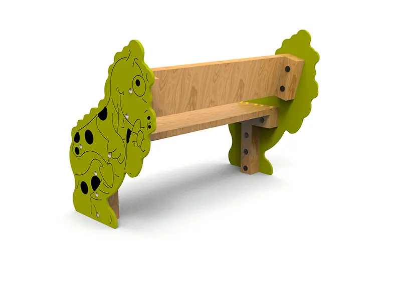 Banc enfant Dragon pour aire de jeux