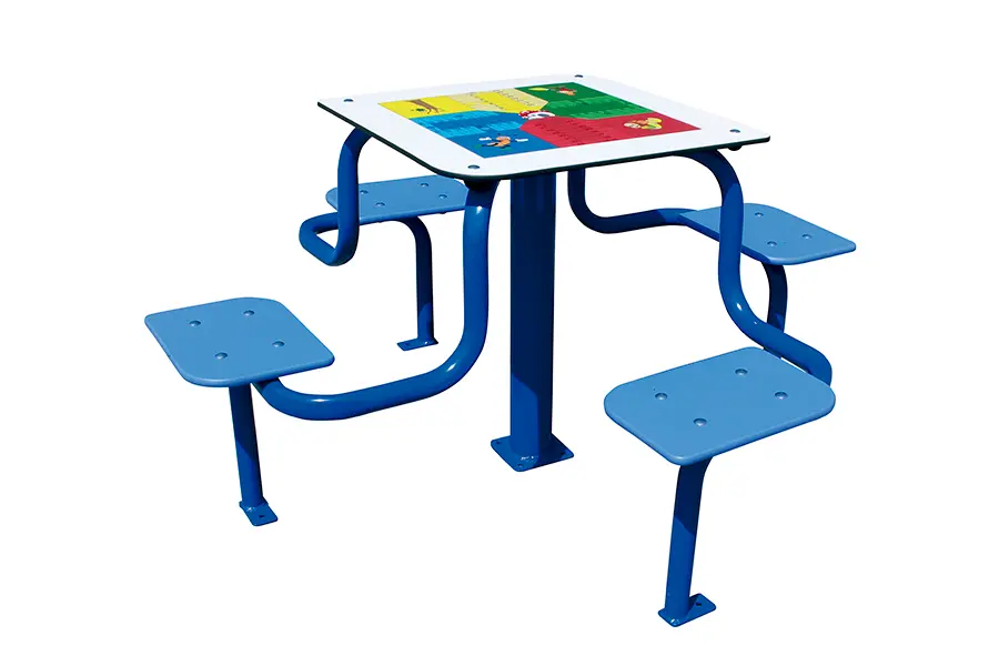 Table de jeux extérieure antivandalisme 4 places