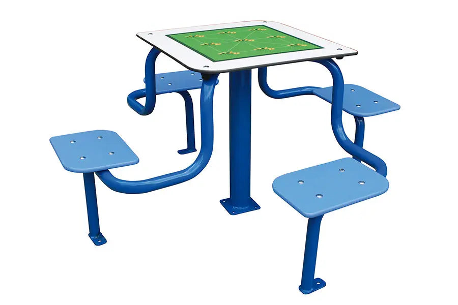 Assises intégrées de la table de jeux extérieure