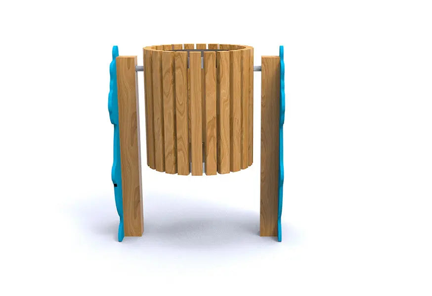 Poubelle d'aire de jeux Dragon pour square et crèche