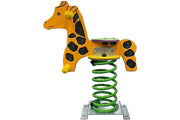 Jeu sur ressort girafe 1 place pour aire de jeux enfants