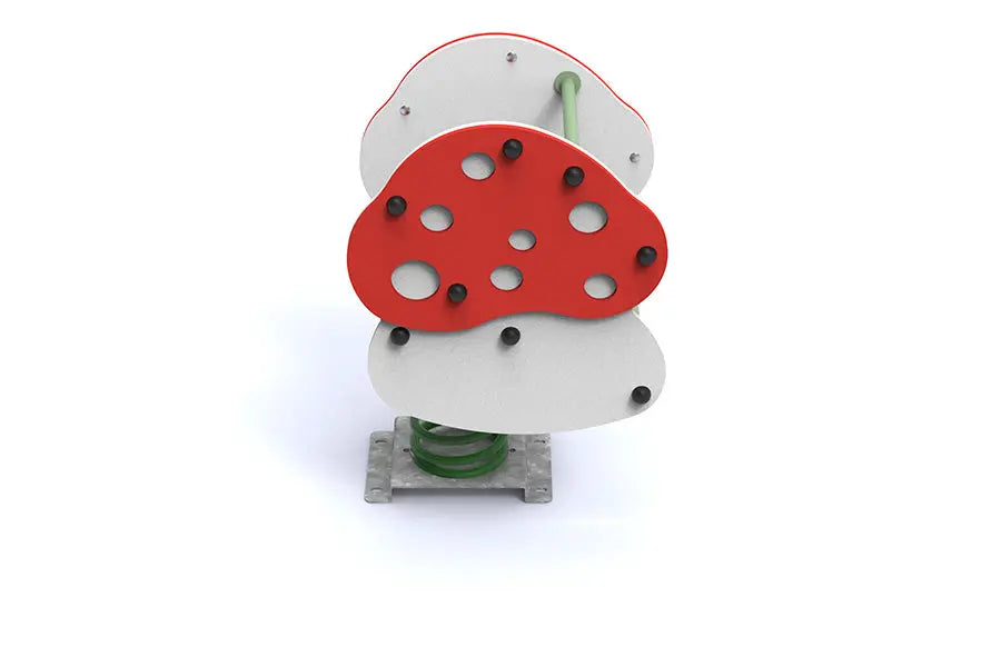 Jeu à ressort en forme de champignon, double silhouette polyéthylène