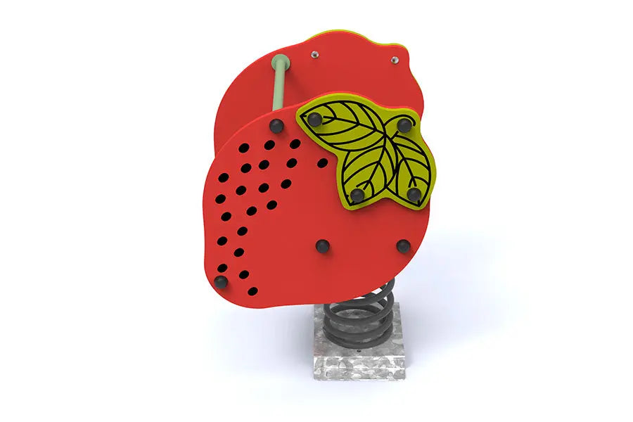 Jeu sur ressort fraise pour aire de jeux enfants