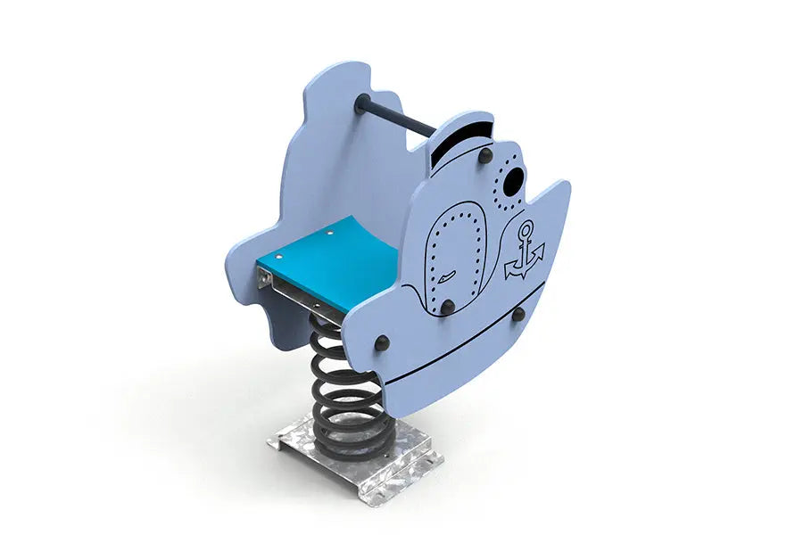 Jeu sur ressort bateau pour square et crèche