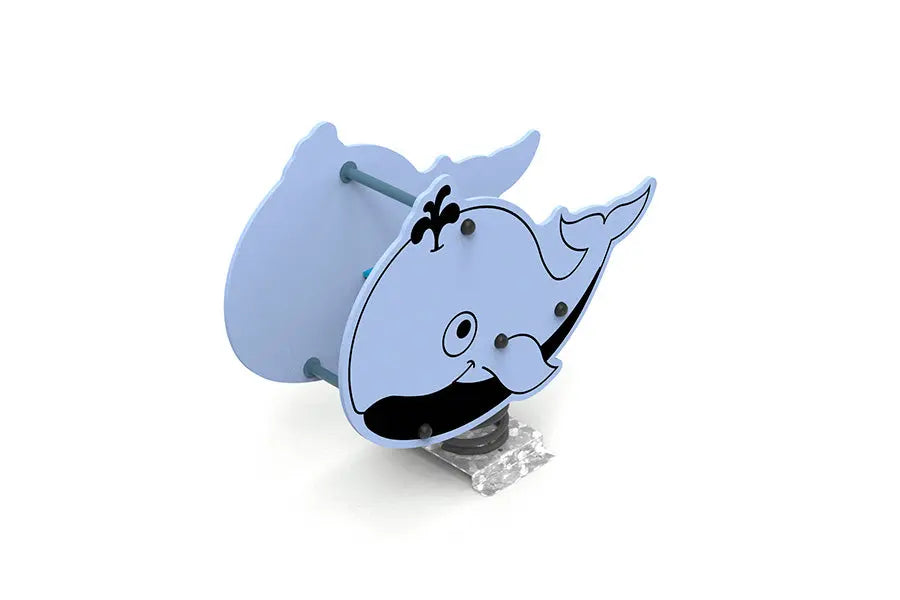 Jeu à ressort en forme de baleine, double silhouette