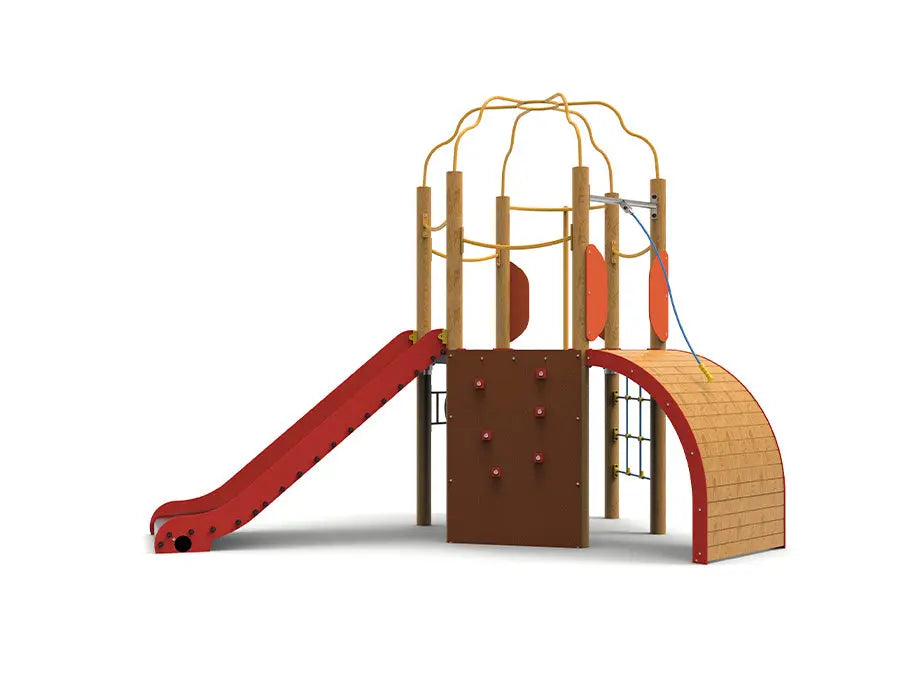 Structure de jeux en bois Morero vue d'ensemble