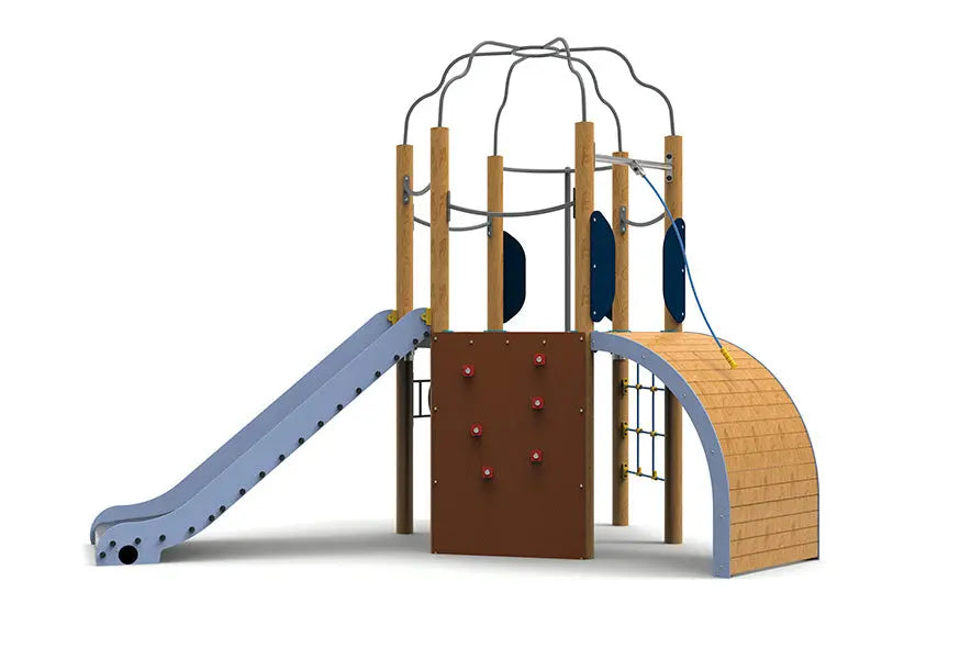 Aire de jeux Morero avec tour hexagonale à dôme