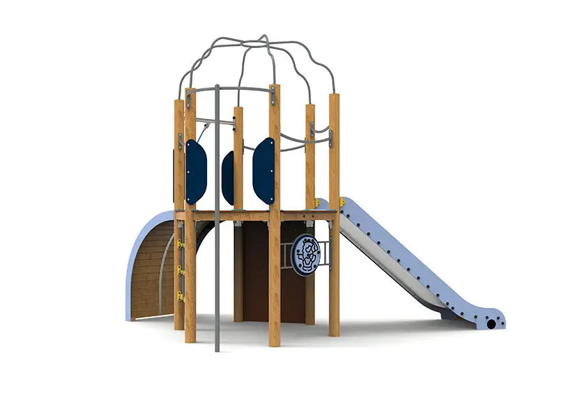 Toboggan large de 1,50 m de l'aire de jeux Morero