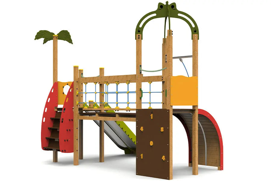 Structure multi-jeux Caraïbes pour parc communal