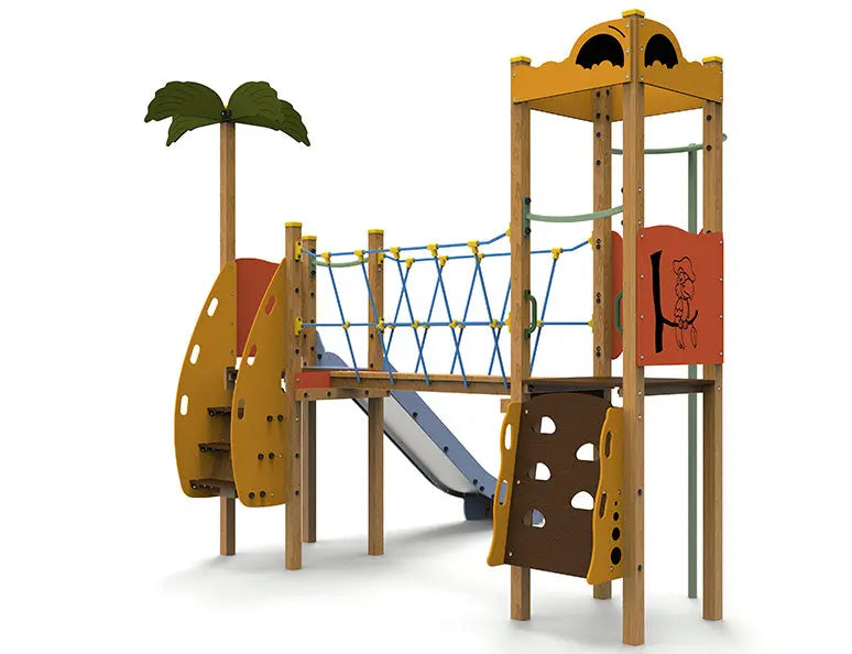 Structure multi-jeux Île au trésor pour square