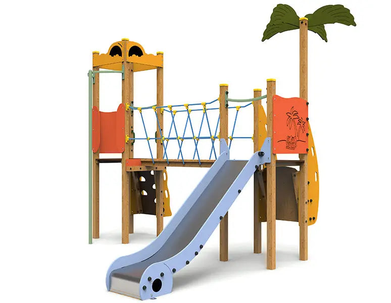 Détail de la structure de jeux Île au trésor