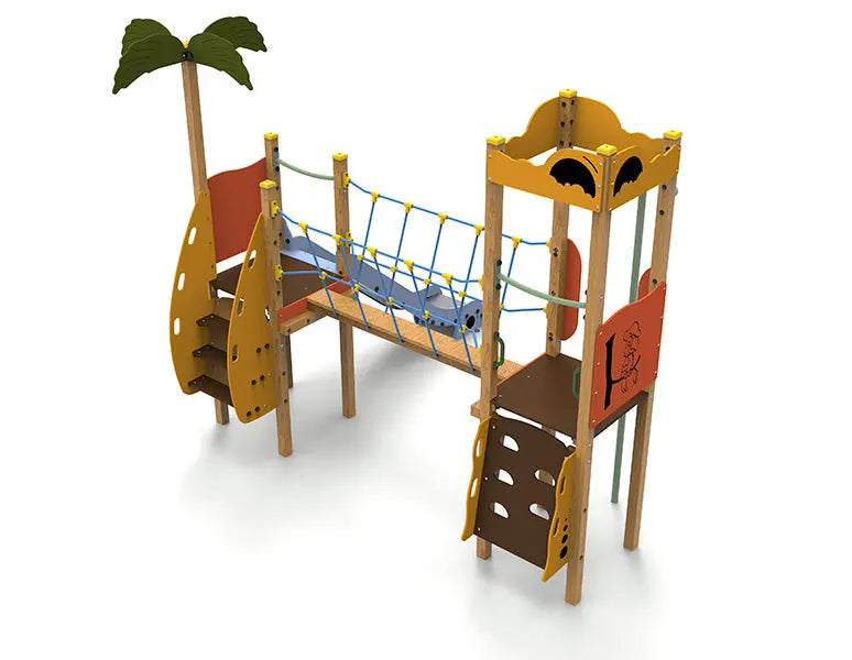 Aire de jeux Île au trésor pour école élémentaire