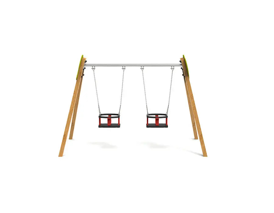 Balançoire pour tout-petits installée dans un square