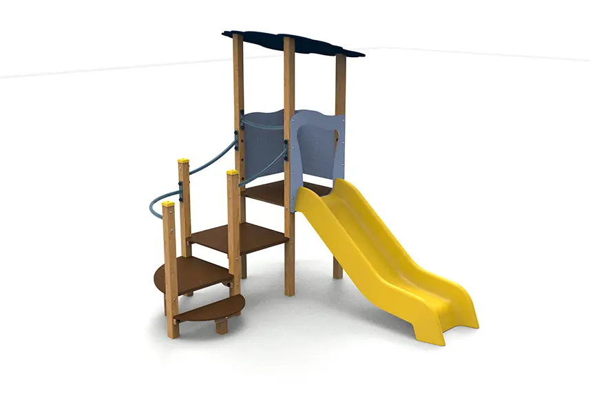 Aire de jeux petite enfance Nansa en bois autoclave