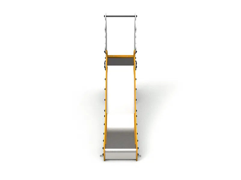 Toboggan Dragon pour enfants, vue d'ensemble de la glissière et de l'accès
