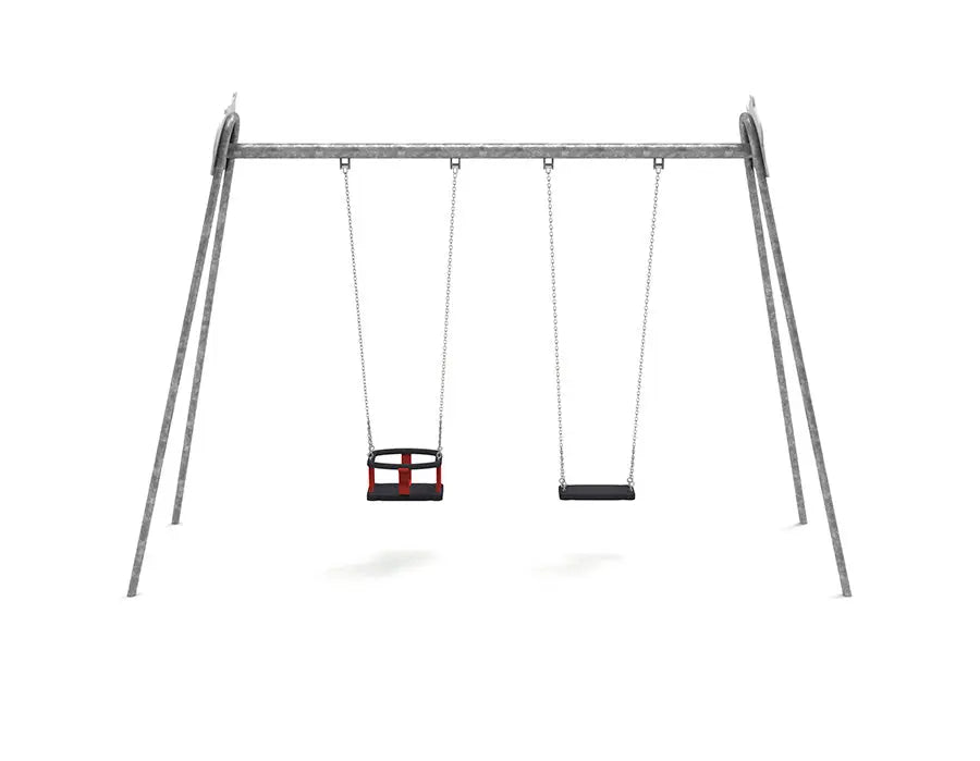 Balançoire double pour square et parc communal